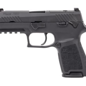 Sig Sauer 320C9BSSPMSMA P320 *MA Compliant Compact 9mm Luger 10+1 3.90" Black DLC Barrel, Black Nitron Stainless Steel Optic Ready/Serrated Slide, Black Stainless Steel Frame w/Picatinny Rail, Texture
