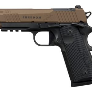 Sig Sauer 1911XCA45FBZXR3P 1911 XSeries Carry 45 ACP 8+1 4.20" Bronze Cerakote w/Freedom Engraving Stainless Steel Optic Ready/Serrated Slide, Matte Black DLC Stainless Steel Frame w/Beavertail & Pica