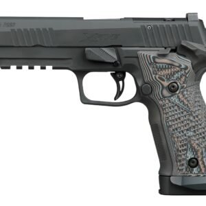 Sig Sauer 226X59XTMSAO P226 XFive Extreme Full Size 9mm Luger 10+1 5" Bull Barrel, Black Nitron Stainless Steel Optic Ready/Serrated Slide & Frame w/Beavertail & Picatinny Rail, Custom Hogue G10 Piran