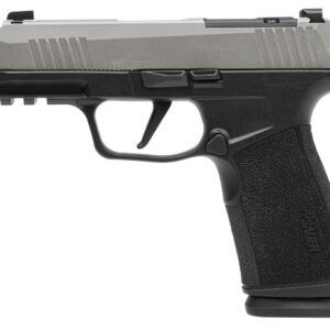 Sig Sauer 365XCA9TCOMP P365 XMacro Compact 9mm Luger 17+1 3.10" Stainless Steel Optic Ready/Serrated Slide, Black Nitron Stainless Steel Frame w/Picatinny Rail, XMacro Polymer Grip, RMSc Footprint
