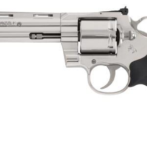Colt Mfg GRIZZLYSP6RTS Grizzly  357 Mag 6 Shot 6" Stainless Ported Vent Rib Barrel, Stainless Unfluted Cylinder, Stainless Stainless Steel Frame, Black Hogue Overmolded Grip, Exposed Hammer