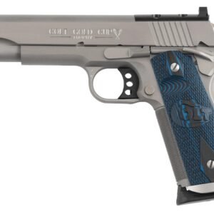 Colt Mfg O5070XEOR Gold Cup Trophy Full Size 45 ACP 8+1 5" Stainless National Match Barrel, Stainless Steel Optic Ready/Serrated Slide & Frame w/Beavertail, Ambidextrous