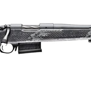 Bergara Rifles B14LM7518 B-14 Crest 300 PRC 5+1 22" Sniper Gray Cerakote Fluted Threaded Barrel, Sniper Gray Cerakote Steel Drilled & Tapped Receiver, Fixed Carbon Fiber w/Black & Gray Sponge Accents