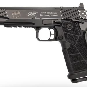 Kimber Mfg, Inc 3700895 DS Warrior Boot Campaign 9mm Luger 20+1 5" Matte Stainless Deep Crown Barrel, KimPro Black Engraved/Optic Cut/Serrated Slide, Black Stainless Steel Frame w/Beavertail & Picatin