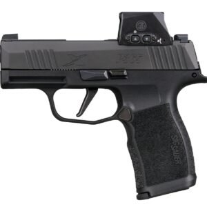 Sig Sauer 365X9BXR3RXSL10 P365X w/Optic Micro-Compact 9mm Luger 10+1 3.10" Black Barrel, Black Nitron Stainless Steel Serrated w/Sig ROMEO-X SIG-LOC Reflex Sight, Black Stainless Steel Frame w/Accesso