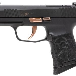Sig Sauer 365380ROSE P365 Rose Kit Micro-Compact 380 ACP 10+1 3.10" Black Nitron Stainless Steel Optic Ready/Serrated Slide, Black w/Rose Gold Accents Stainless Steel Frame w/Accessory Rail, Black Las