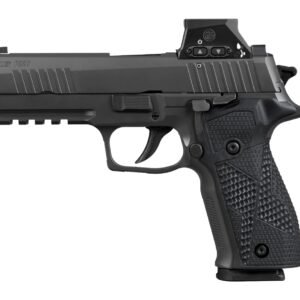 Sig Sauer 226X9RXSL P226 w/Optic Full Size 9mm Luger 18+1 4.40" Black Bull Barrel, Matte Black DLC Stainless Steel Serrated w/Optic Slide, Black Anodized Alloy Frame w/Picatinny Rail, Black Hogue G10