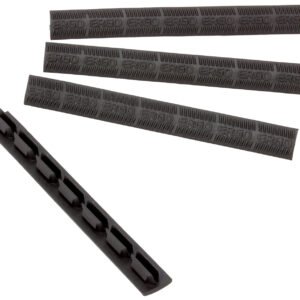 Ergo 4332BK WedgeLok Slot Cover Black Rubber, 4 Slot Low Profile w/Aggressive Texture 4 Per Pack
