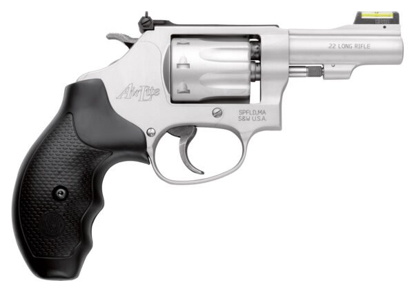 Smith & Wesson 160221 Model 317 Kit Gun *CA Compliant 22 LR 8 Shot 3" Stainless Steel Barrel, Aluminum Alloy Cylinder & J-Frame, HiViz Fiber Optic Green Front/Adjustable Rear Sights, Synthetic Grip