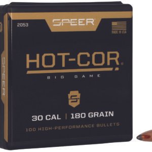 Speer 2053 Hot-Cor 30Cal 180gr Spitzer Soft Point 100 Per Box/5 Case