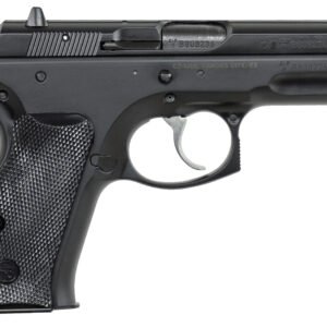 CZ-USA 01190 75  Compact 9mm Luger 10+1 3.75" Black Steel Barrel & Serrated Slide, Black Polycoat Steel Frame w/Beavertail, Black Plastic Grip, Right Hand