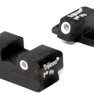 Trijicon 600448 Bright & Tough Night Sights Green/Tritium White Outline Front Sight-Green/Tritium White Outline Rear Sight Sig Sauer P225/P226/P228 #8 Front/#8 Rear