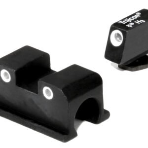 Trijicon 600505 Bright & Tough Night Sights  Green/Tritium White Outline Front Sight-Green/Tritium White Outline Rear Sight Walther Arms P99/PPQ/PPQ M2