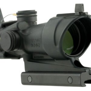 Trijicon 100091 ACOG  Black Hardcoat Anodized 4x32mm Illuminated Amber Crosshair 223 Reticle