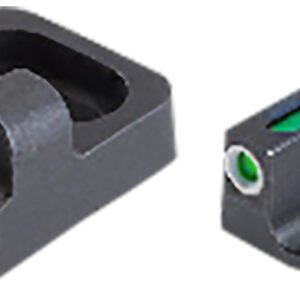 TruGlo TG13RM1PB TFX Pro Sights For Remington Shotguns  Black |  Green Tritium Fiber Optic  White Outline Front Sight Black Rear Sight
