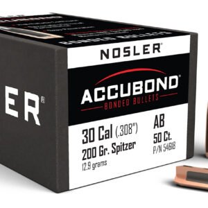 Nosler 54618 AccuBond  30Cal 200gr Spitzer Point 50/Box