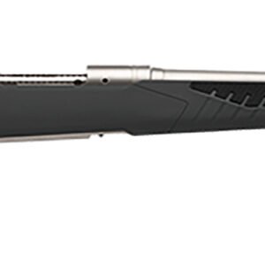 Savage Arms 57077 110 Storm Full Size 6.5 Creedmoor 4+1 22" Matte Button-Rifled Barrel, Matte Drilled & Tapped Stainless Steel Receiver, AccuStock Matte Gray Synthetic Stock, Right Hand