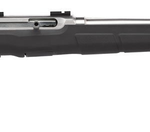 Savage Arms 47216 A22 FSS Full Size 22 LR 10+1 22" Matte Sporter Barrel, Matte Drilled & Tapped Stainless Steel Receiver, Matte Black Fixed Synthetic Stock, Right Hand