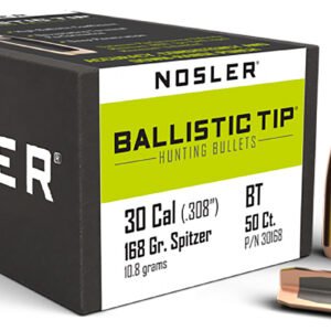 Nosler 30168 Ballistic Tip 30Caliber 168gr Spitzer 50/Box