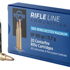 PPU PP3003 Standard Rifle  300WinMag 180gr Soft Point 20 Per Box/10 Case