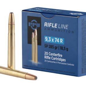 PPU PP9374 Metric Rifle 9.3mmx74R 285gr Soft Point 20 Per Box/10 Case