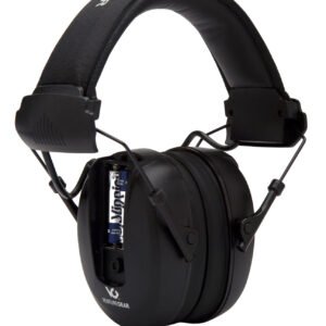 Pyramex VGPME10 Venture Gear Clandestine Electronic Muff 24 dB Over the Head Black Adult 1 Pair