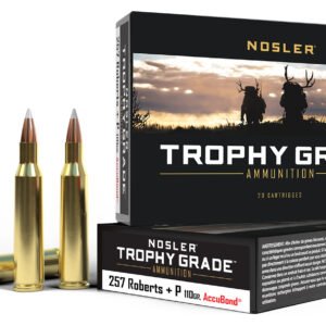 Nosler 60010 Trophy Grade 257Roberts 110gr Nosler AccuBond 20 Per Box/10 Case