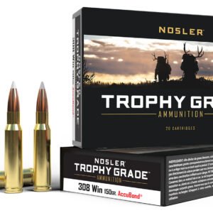 Nosler 60056 Trophy Grade 308Win 150gr Nosler AccuBond 20 Per Box/10 Case