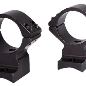 Talley 74X725 Scope Mount/Ring Combo Extended Black Anodized 30mm Tube Savage Round Receiver with AccuTrigger (110 Series/A17/A22) Medium Rings