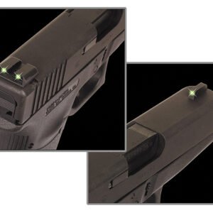 TruGlo TG231MP Tritium  Black | Green Tritium Front Sight Green Tritium Rear Sight