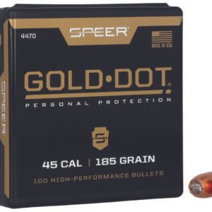 Speer 4470 Gold Dot Personal Protection 45Cal 185gr Hollow Point 100 Per Box/5 Case