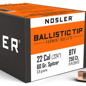 Nosler 39473 Ballistic Tip 22Cal 60gr Ballistic Tip Varmint 250/Box