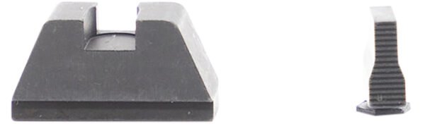 AmeriGlo GL429 Optic Compatible Sight Set for Glock  XL Tall Serrated Front Sight-Black Rear Sight