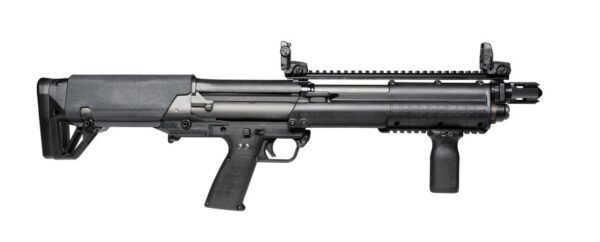 KELTEC KSG DEFENDER BLACK MAGPUL VERTICAL GRIP MAGPUL FLIP SIGHTS CHEEK REST ALUMINUM FOLLOWERS CARLSON COMP SLING MOUNT EXTENDED BUTT PAD 12GA KSGBLKD