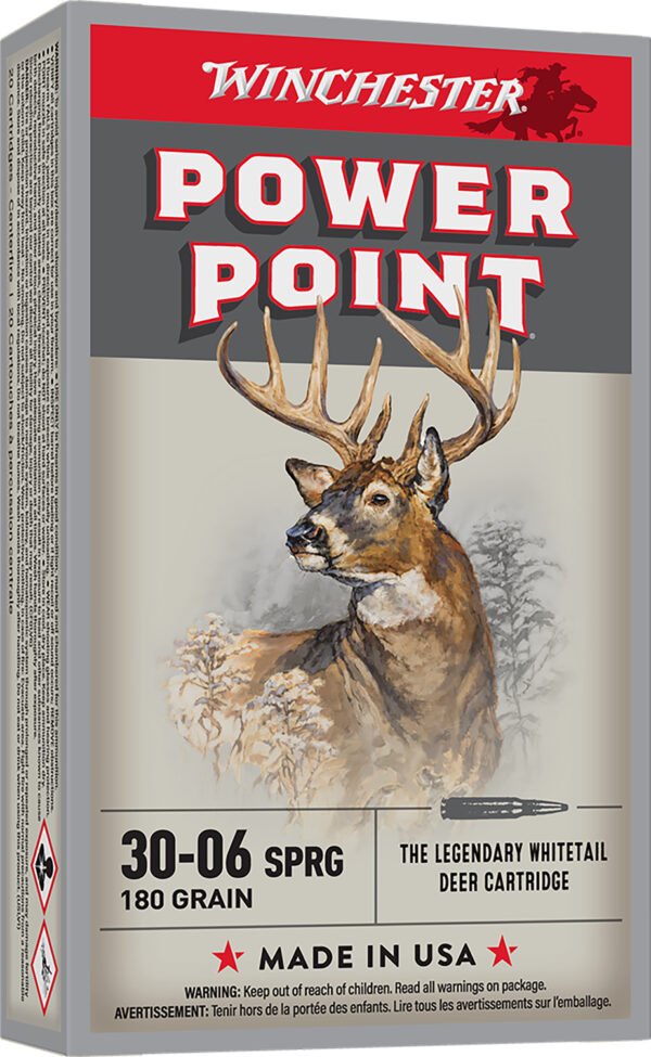 Winchester Ammo X30064 Power-Point 30-06Springfield 180gr 20 Per Box/10 Case