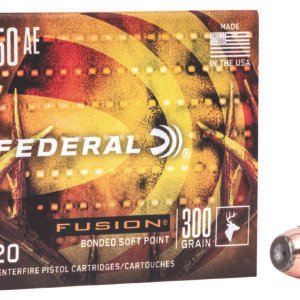 Federal F50AEFS1 Fusion Handgun 50AE 300gr Fusion Soft Point 20 Per Box/10 Case
