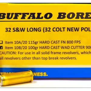 Buffalo Bore Ammunition 26A20 Personal Defense Strictly Business 460S&W Mag 300gr Semi Jacketed Flat Point 20 Per Box/12 Case