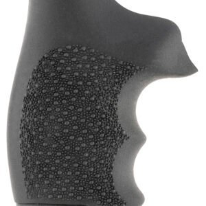 Hogue 60100 Monogrip Cobblestone Black Nylon with Finger Grooves for S&W J Frame with Round Butt
