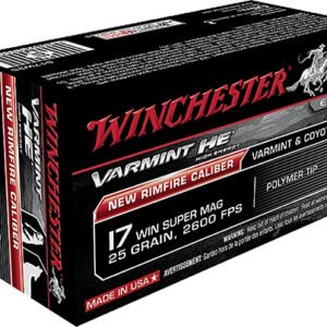 Winchester Ammo S17W25 Varmint HE 17WSM 25gr Polymer Tip 50 Per Box/10 Case