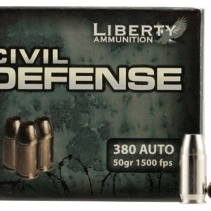 Liberty Ammunition LACD380023 Civil Defense 380ACP 50gr Lead Free Fragmenting Hollow Point 20 Per Box/50 Case
