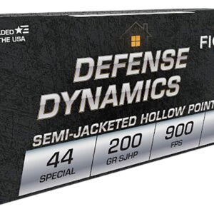 Fiocchi 44SA500 Defense Dynamics 44S&WSpl 200gr Semi Jacketed Hollow Point 50 Per Box/10 Case