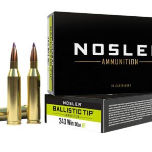 Nosler 40050 Ballistic Tip 243Win 90gr Spitzer Ballistic Tip 20 Per Box/10 Case