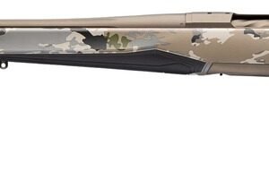 Browning 036125298 X-Bolt 2 Speed Full Size 7mm PRC 3+1 24" Smoked Bronze Cerakote Fluted Threaded Barrel & Steel Drilled & Tapped Receiver, Ovix Camo w/Black Overmold Adj Vari-Tech Synthetic Stock, L