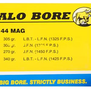 Buffalo Bore Ammunition 4C20 Heavy Strictly Business 44Rem Mag 270gr Semi Jacketed Flat Point 20 Per Box/12 Case